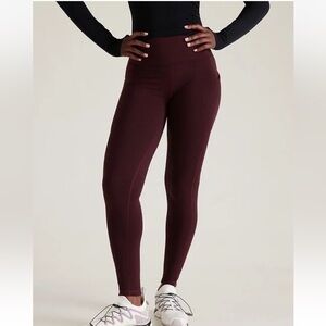 Athleta altitude stash polar fleece leggings